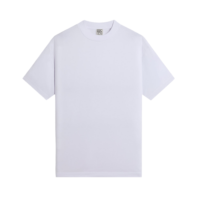 Kith &Kin Mock Neck Albie Tee 'White'