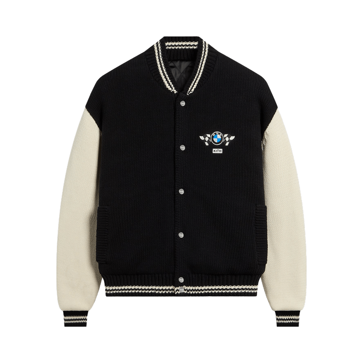 Kith For BMW Porter Knit Varsity Jacket 'Black'