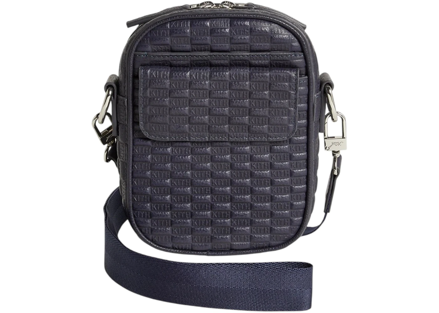 Kith Monogram Tumbled Leather Passenger K15 Bag Ink