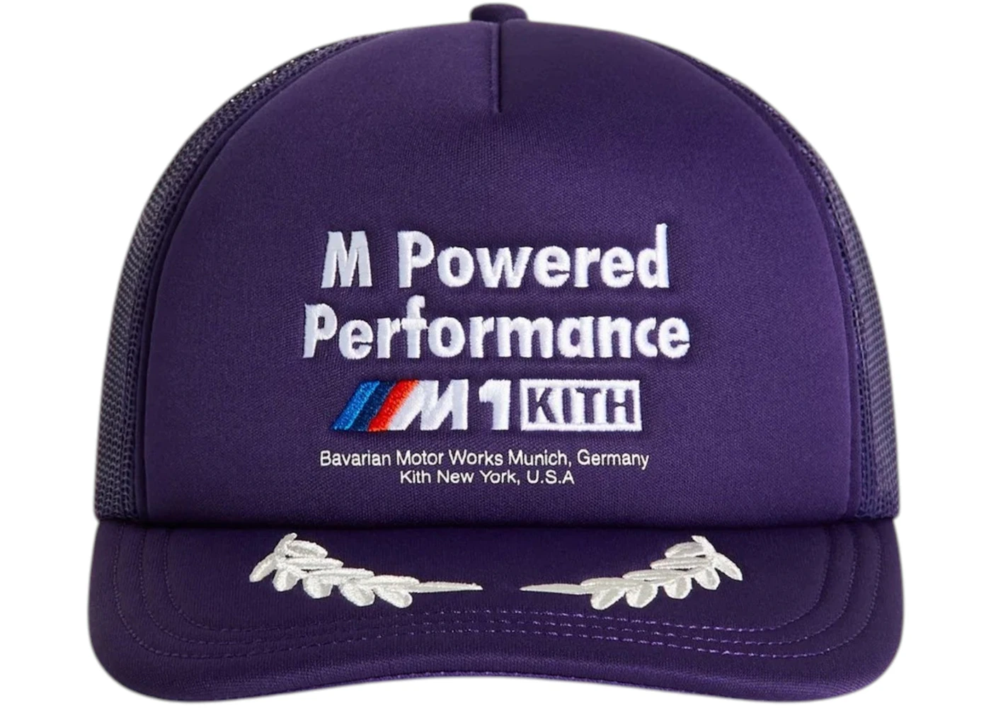 Kith x BMW M1 Podium Poly Foam Nolan Trucker Cap Techno Violet