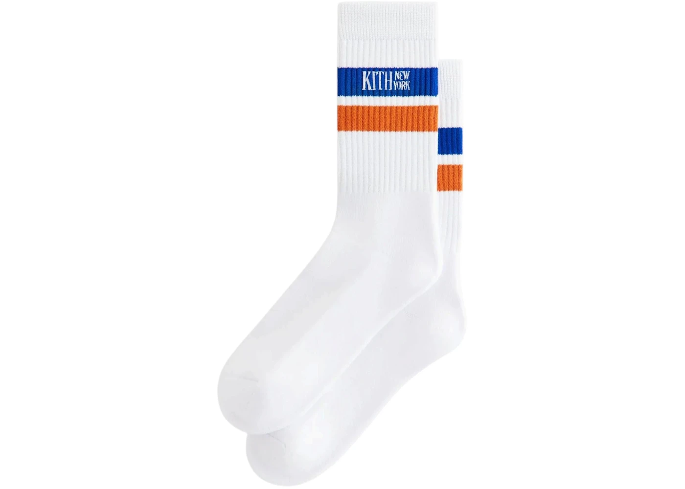 Kith Calf Stripe Socks White
