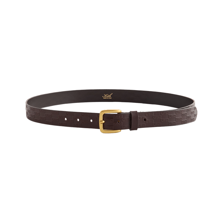 Kith Monogram Vachetta Leather Belt 'Incognito'