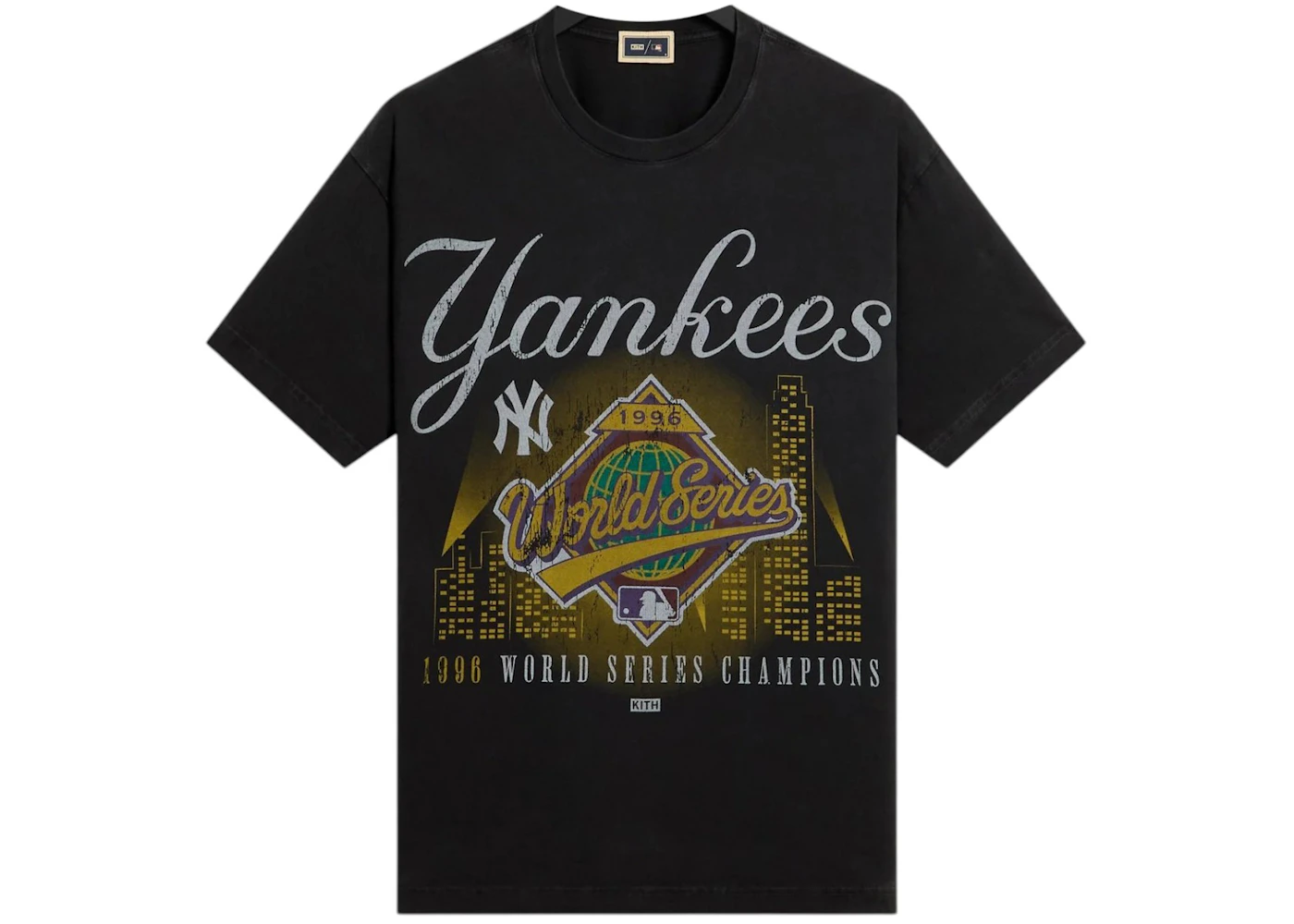 Kith x New York Yankees World Series Vintage Tee Black