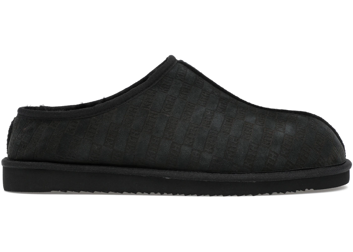 Kith Kithmas Monogram Shearling Slippers Black