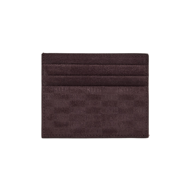 Kith Monogram Suede Card Holder 'Incognito'