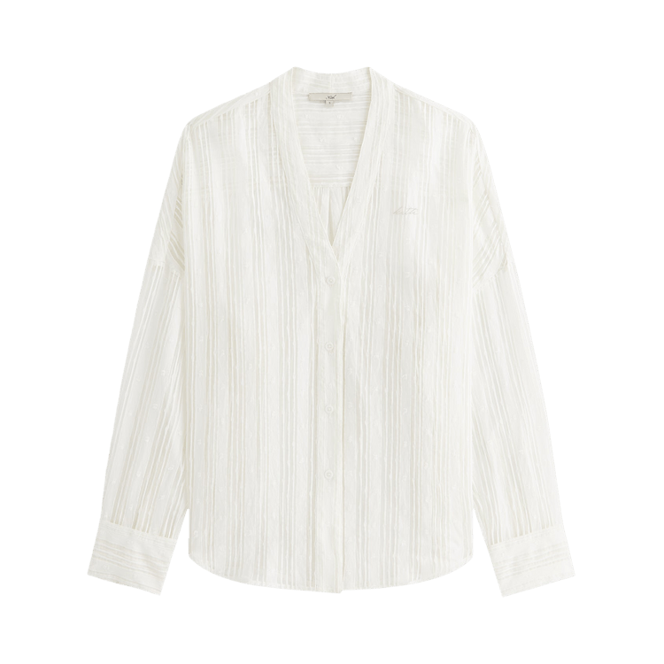 Kith Women Carmyn Sheer Cardigan Shirt 'White'