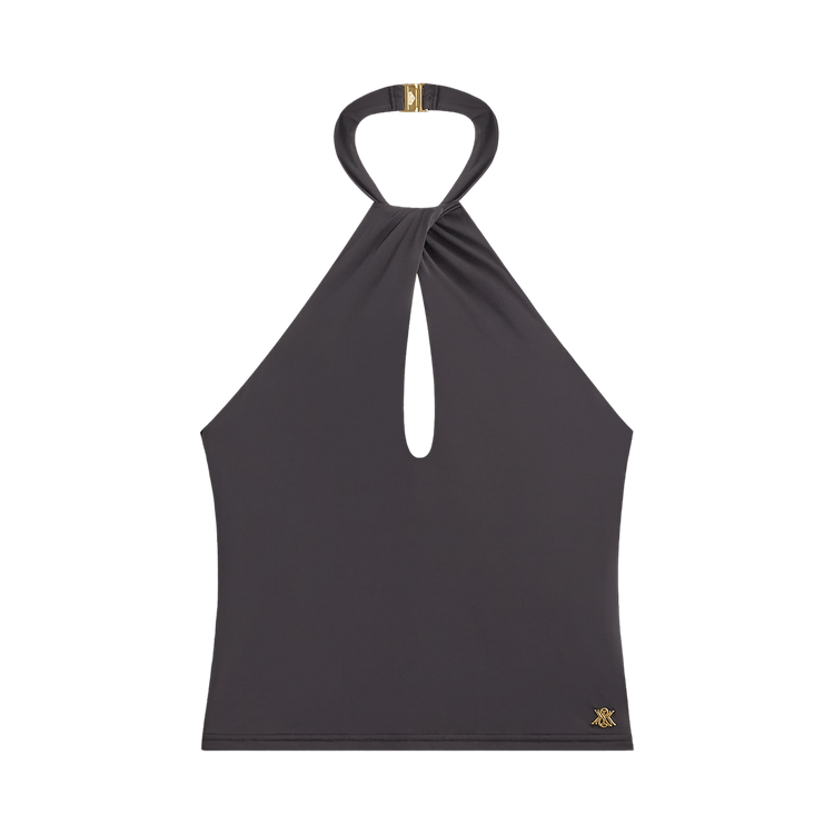 Kith Women Lea Cross Neck Halter Top 'Black'