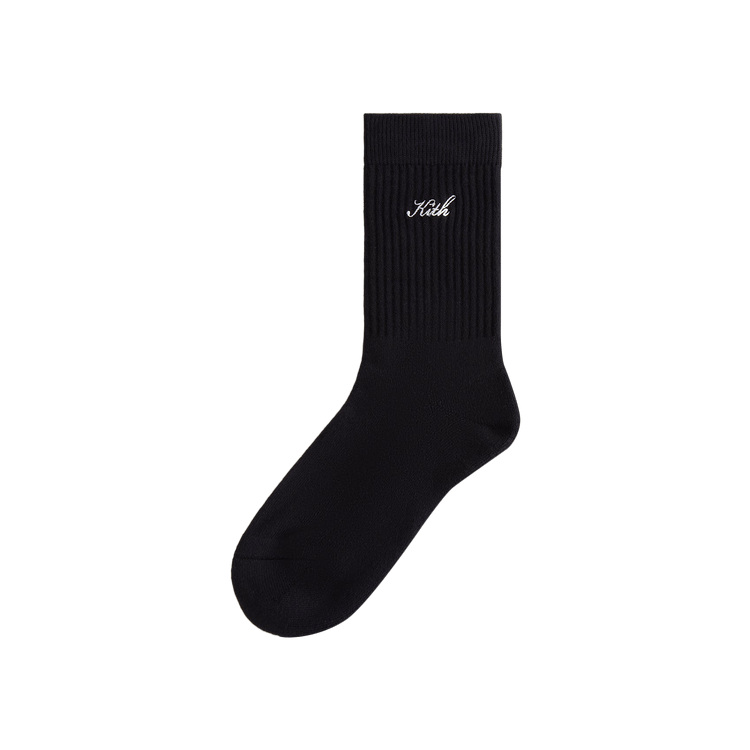 Kith Women Script Classic Crew Socks 'Black'