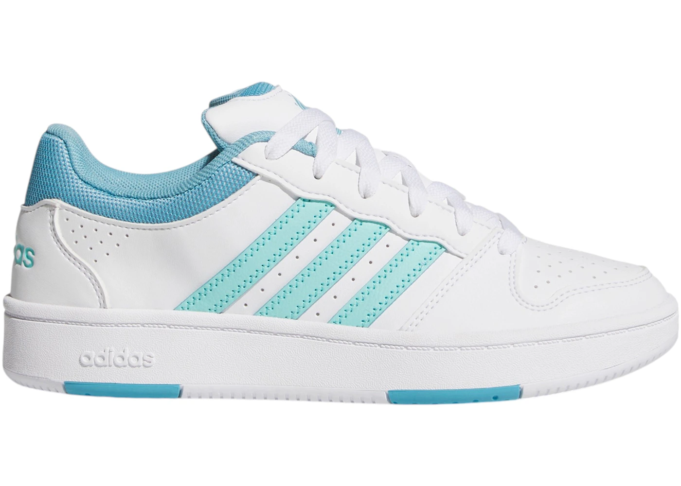adidas Hoops Classic White Flash Aqua Preloved Blue (Women's)