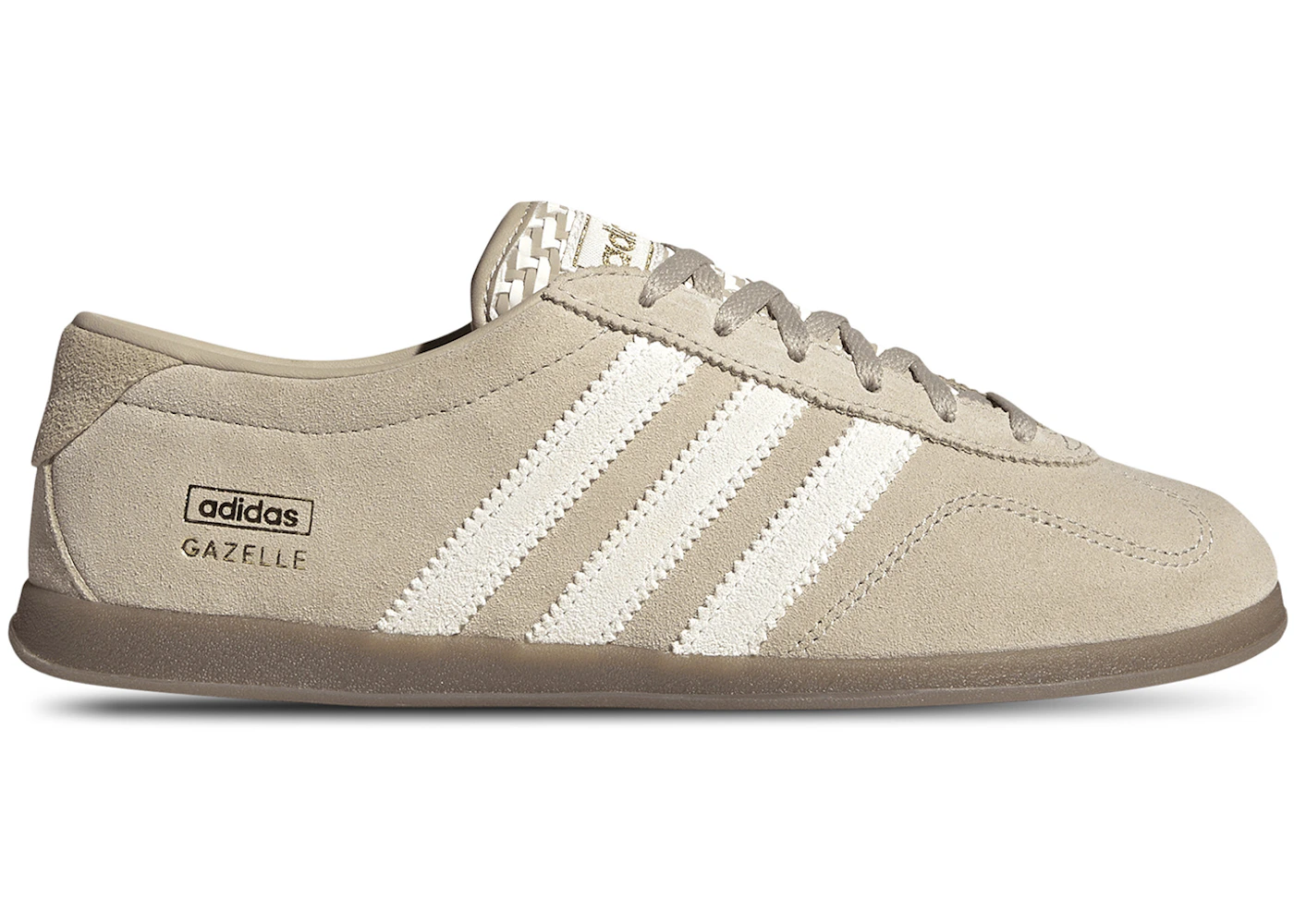 adidas Gazelle Lo Pro Basket Weave Tounge Khaki Three Off White (Women's)