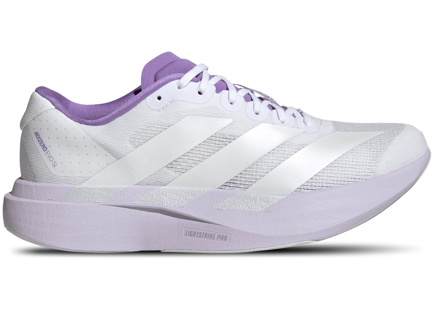 adidas Adizero Evo SL White Purple Tint (Women's)