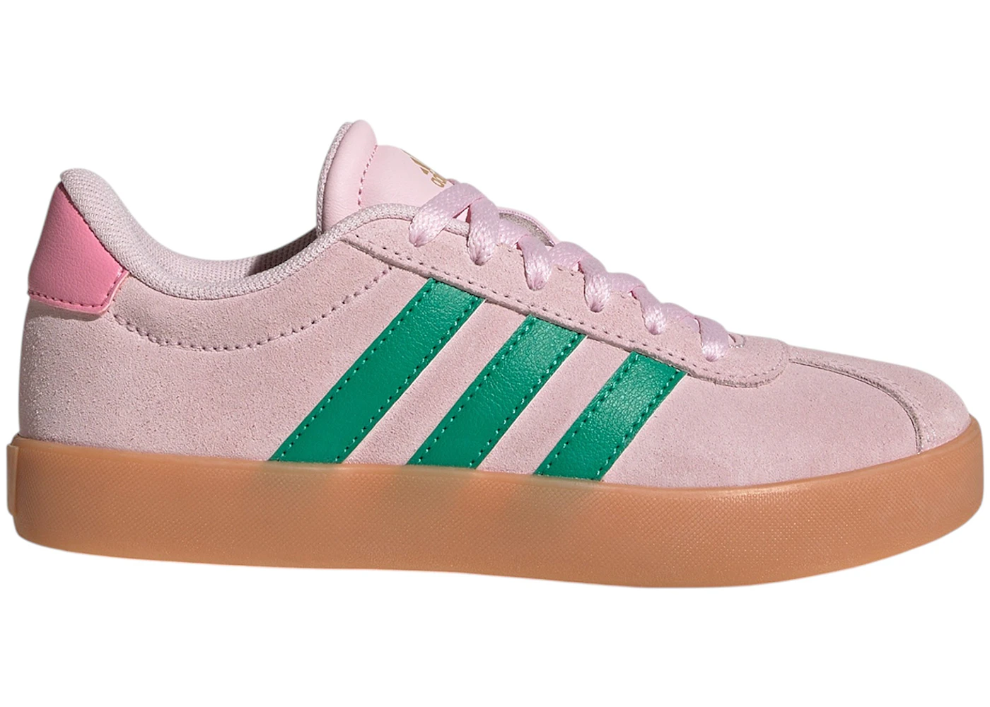 adidas VL Court 3.0 Clear Pink Court Green (GS)