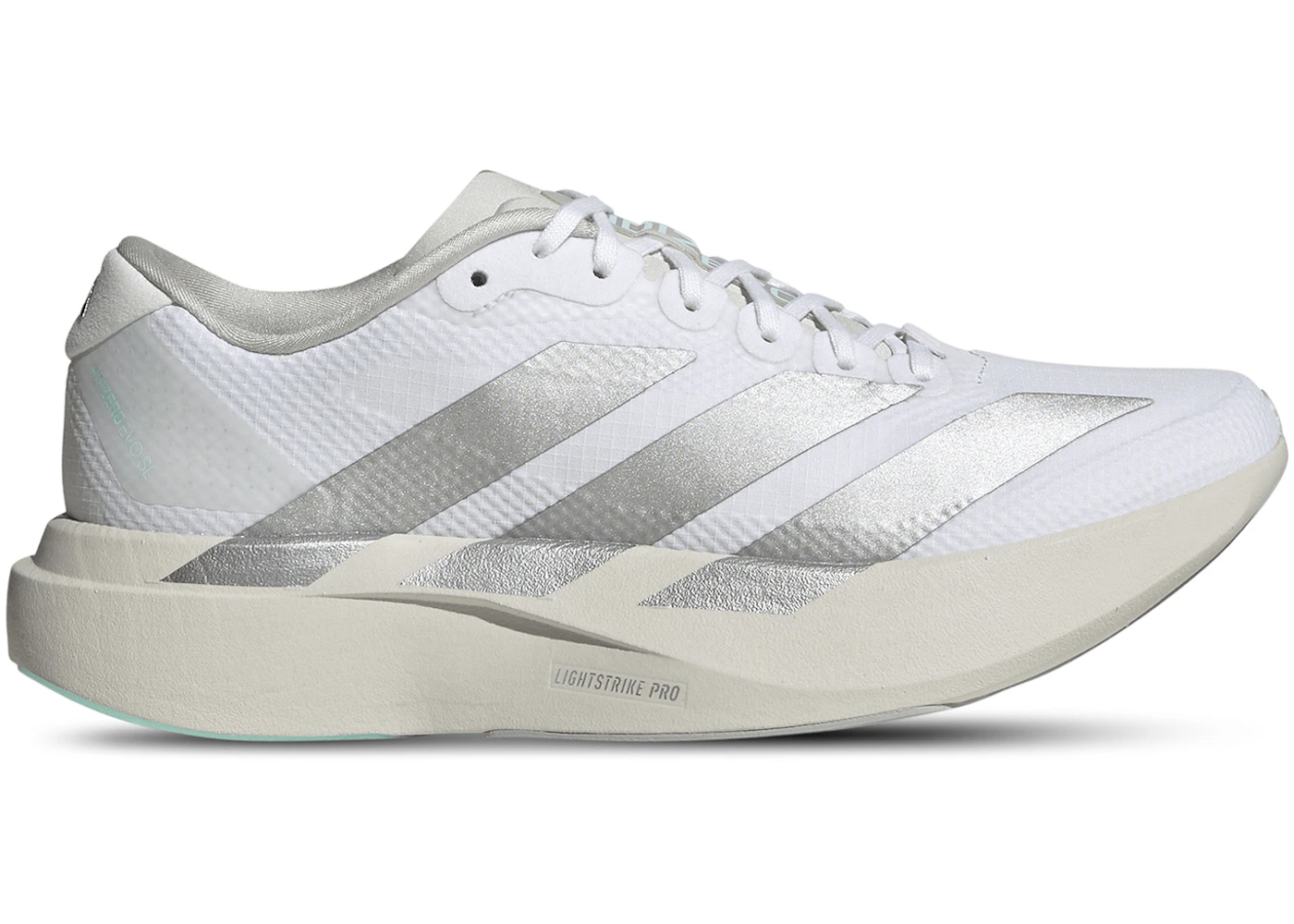 adidas Adizero Evo SL White Clear Aqua (Women's)