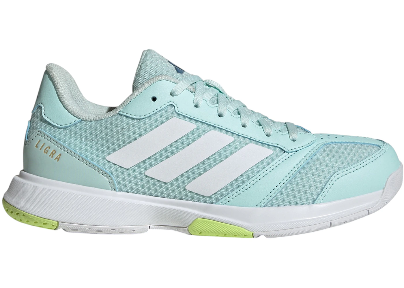 adidas Ligra 8 Indoor Halo Mint Hi-Res Yellow (Women's)