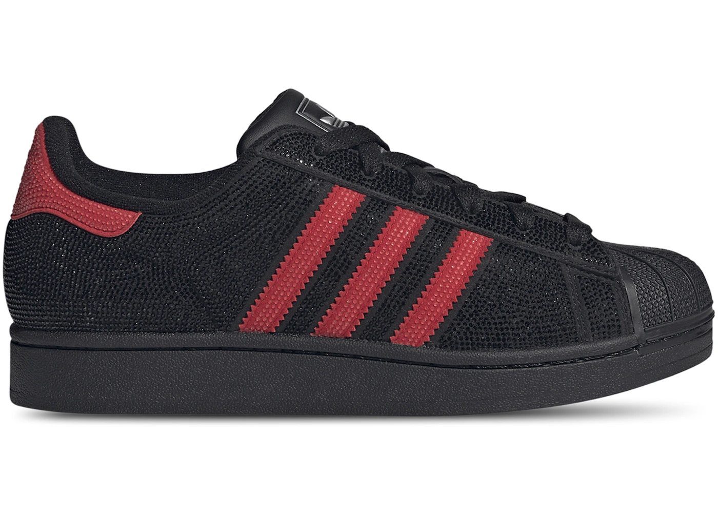 adidas Superstar II Rhinestone Black Better Scarlet (Women's)