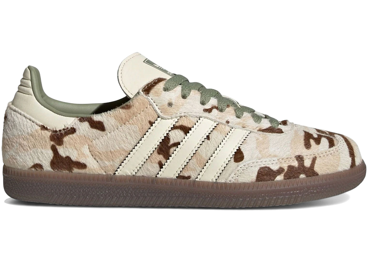 adidas Samba OG White Camo Pony Hair (Women's)