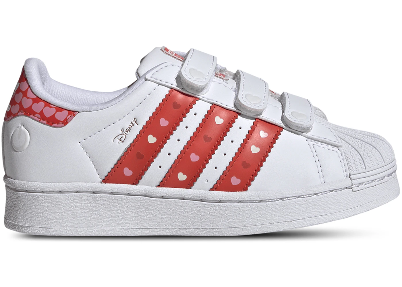 adidas Superstar LED Lights Comfort Closure Disney Bright Red White (PS)