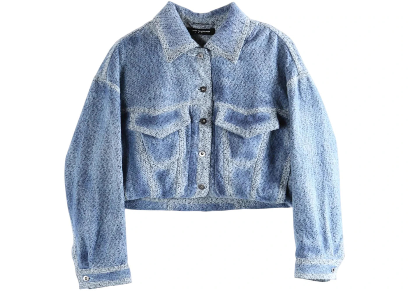 Kiko Kostadinov Women's Centennial Denim Jacket Indigo/White