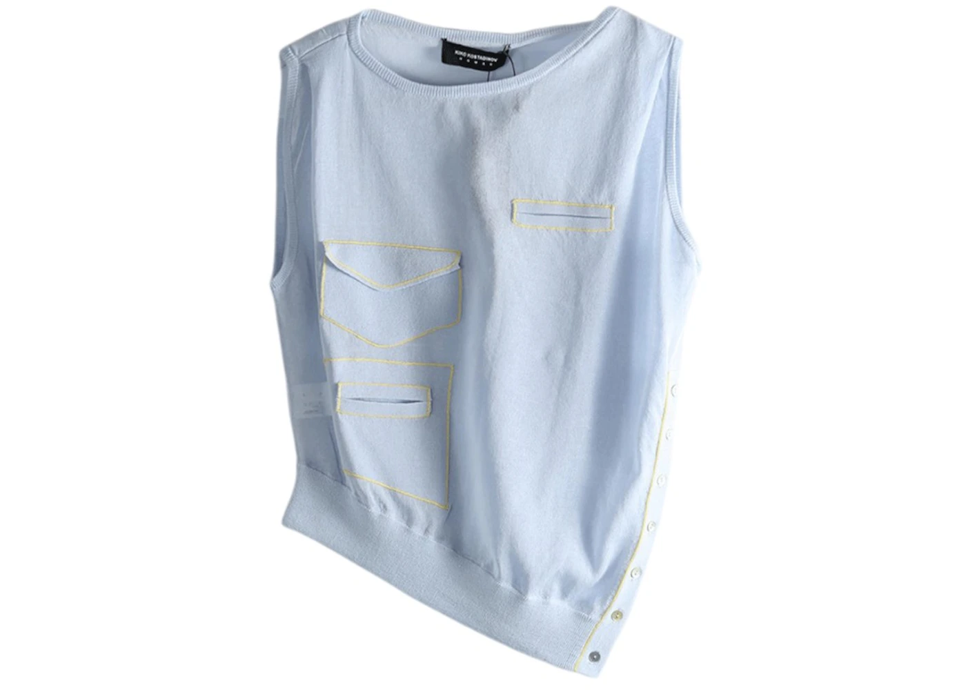Kiko Kostadinov Kreiner Knit Top Beige Mult