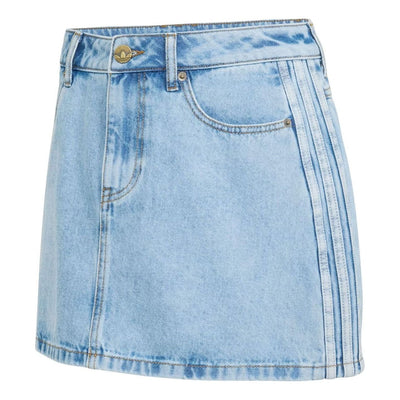 (WMNS) adidas Mid Rise Denim Skirt Asia Sizing 'Light Denim'