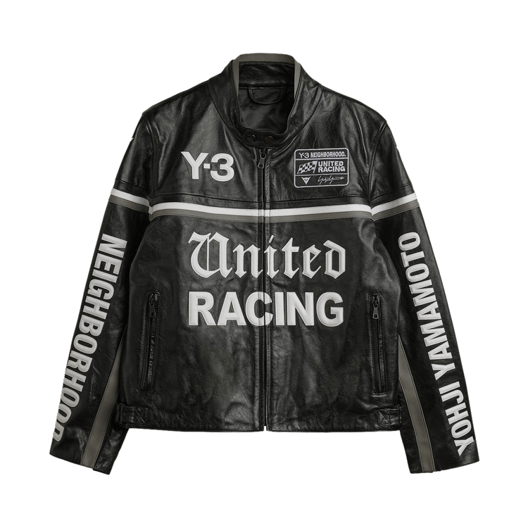 Y-3 x NBHD Leather Racer Jacket 'Black'