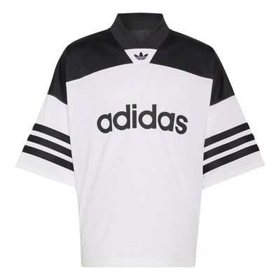 adidas Adicolor Oversized Jersey Asia Sizing 'White Black'