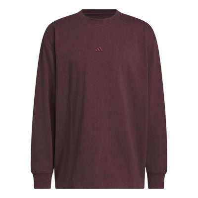 adidas Single Jersey T-Shirt Asia Sizing 'Shadow Maroon'