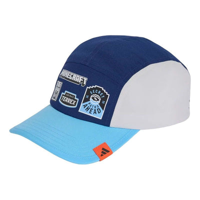 (GS) adidas Minecraft Cap 'Light Solid Grey Dark Blue Semi Blue Burst'