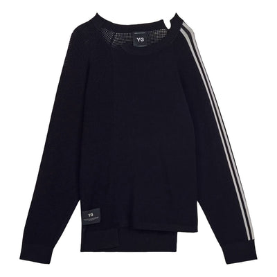 adidas Y-3 Logo Loose fitSweater 'Black Chalk White'