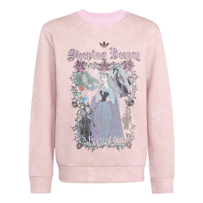 (GS) adidas x Disney Villains Loose Washed GFX Crew Sweatshirt Asia Sizing 'Orchid Fusion'