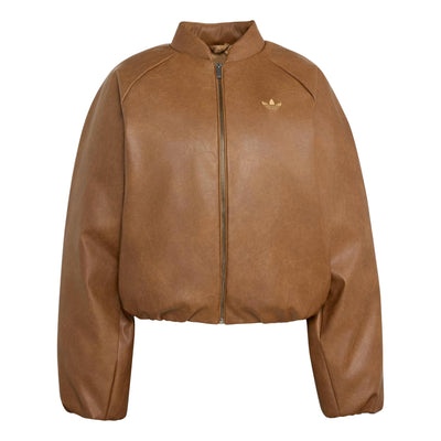 (WMNS) adidas Cropped Jacket Asia Sizing 'Brown Desert'