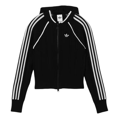 (WMNS) adidas SST Track Top Asia SIzing 'Black Cloud White'