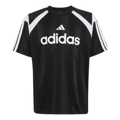 (GS) adidas House of Tiro T-Shirt Asia Sizing 'Black White'