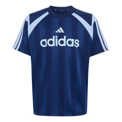 (GS) adidas House of Tiro T-Shirt Asia Sizing 'Dark Blue Glow Blue'