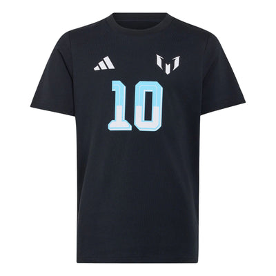 (GS) adidas x Messi Name&Number Graphic T-Shirt Asia Sizing 'Black'