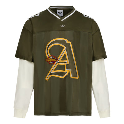 adidas Long-Sleeved T-Shirt Asia Sizing 'Green White'