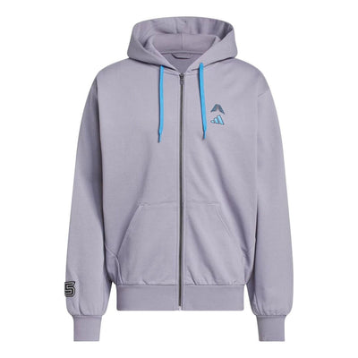 adidas x Anthony Edwards Foundation Full Zip Hoody Asia Sizing 'Slate'