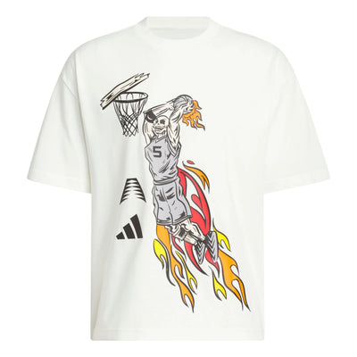 adidas Anthony Edwards Stand Down T-Shirt Asia Sizing 'Off White'