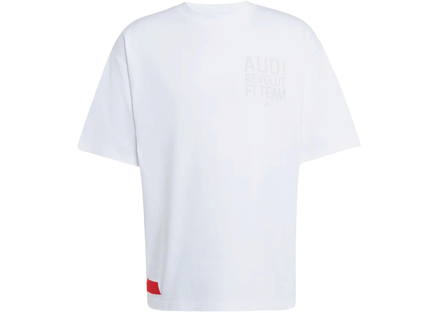adidas x Audi Revolut F1 Team Elevated Graphic Tee White/Hi-Res Red