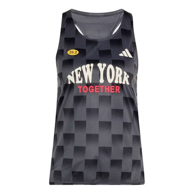 (WMNS) adidas Adizero NYC Running Tank Top Asia Sizing 'Carbon Black'