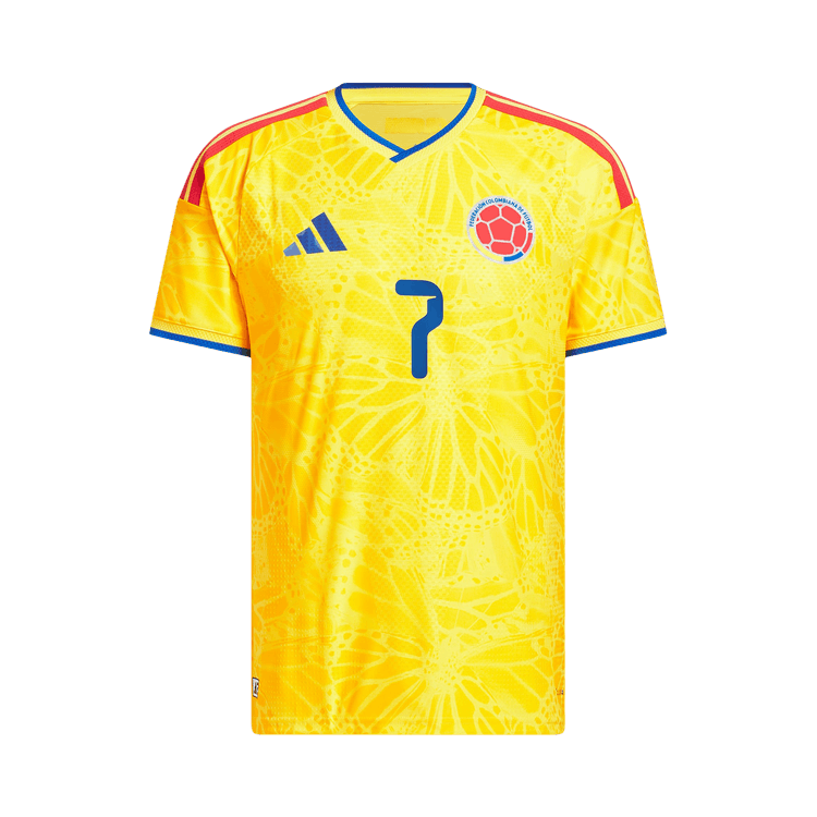 Adidas Colombia 26 Home Diaz Authentic Jersey 'Impact Yellow'