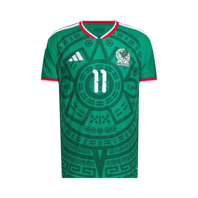 Adidas Mexico 26 Home Gimenez Authentic Jersey 'Bold Green'