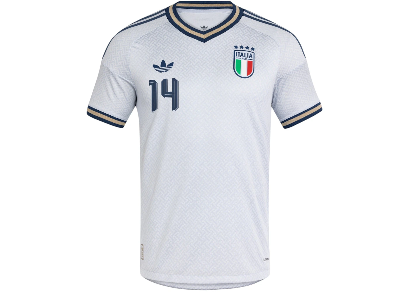 adidas Italy 26 Away Authentic Chiesa Jersey Aeroblue