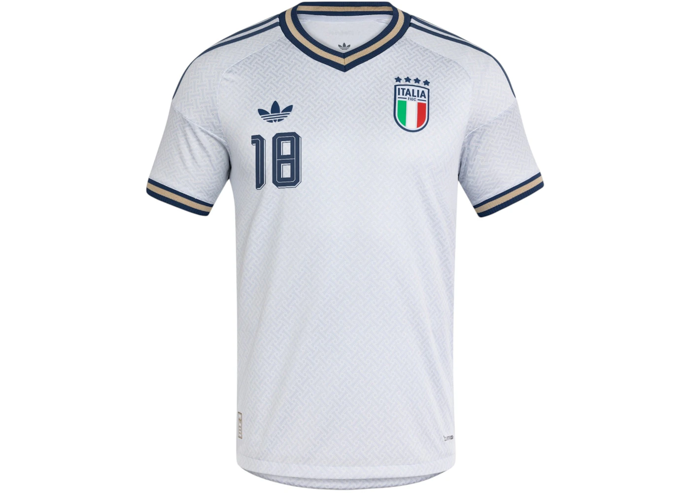 adidas Italy 26 Away Authentic Barella Jersey Aeroblue