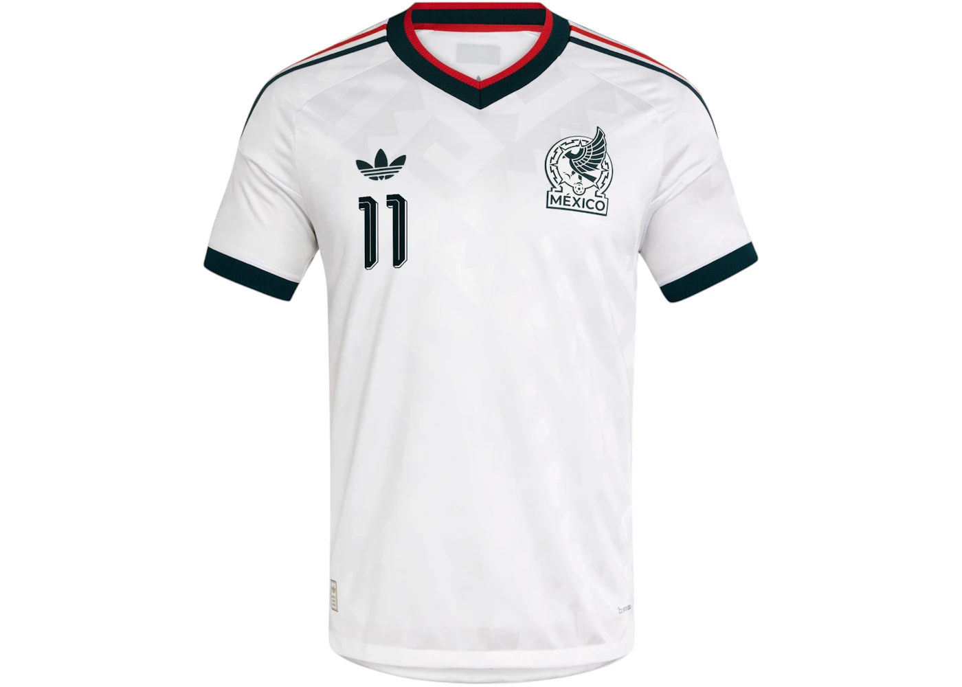 adidas Mexico 26 Away Authentic Gimenez Jersey White
