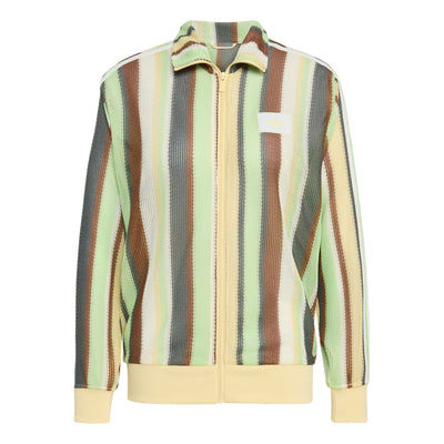(WMNS) adidas Summer Glow Knitted Firebird Track Jacket Asia Sizing 'Easy Yellow'