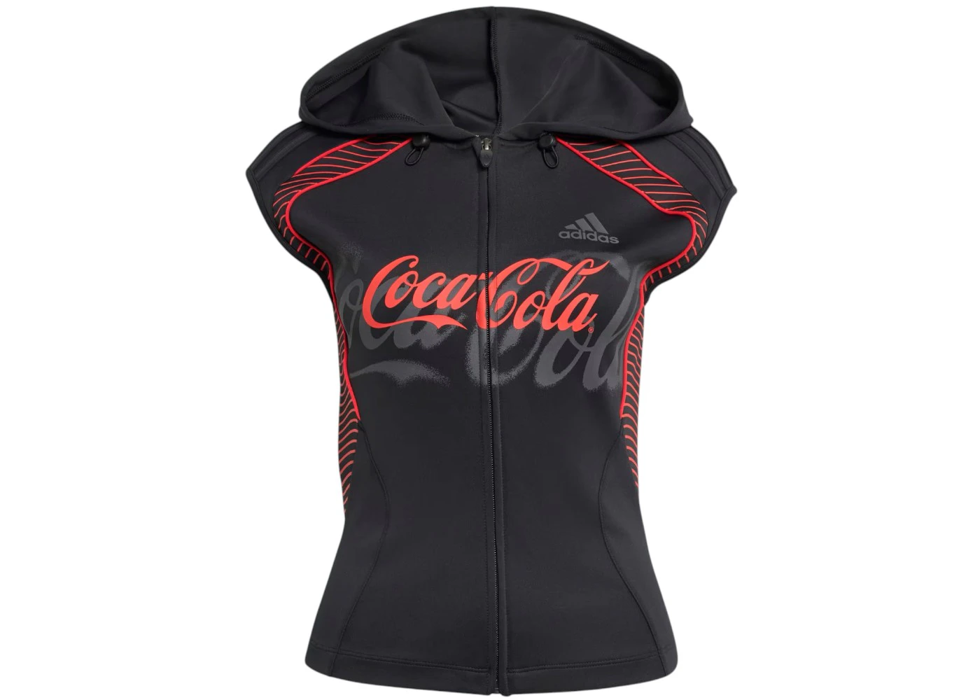 adidas x Coca-Cola Women's Slouchy GFX Hooded Top Black