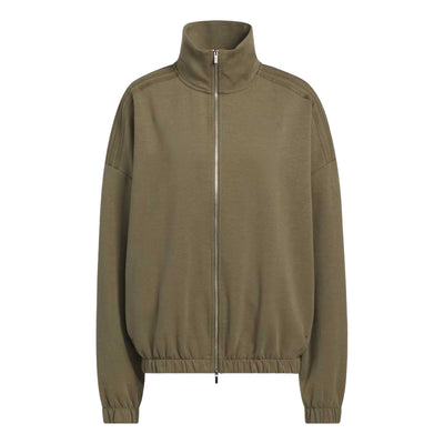 (WMNS) adidas Full Zip Sweatshirt 'Olive Strata'