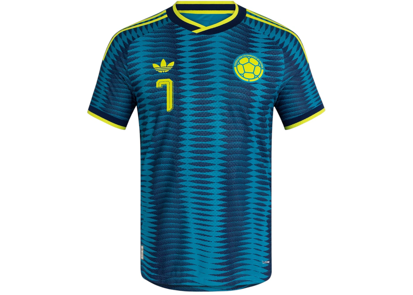 adidas Colombia 26 Away Authentic Diaz Jersey Mystery Petrol/Team Navy