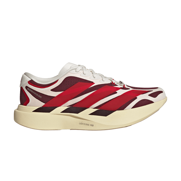 adidas Adizero EVO SL EXO Suede 'Off White Better Scarlet Maroon'